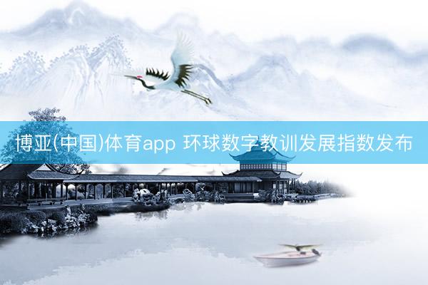 博亚(中国)体育app 环球数字教训发展指数发布